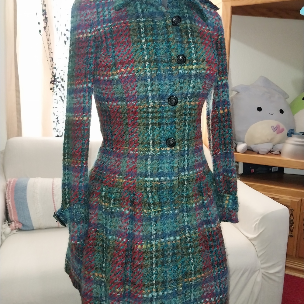 Etcetera Multicolor Wool Blend Coat - image 1